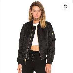 MA-1 W Bomber in Black by ALPHA INDUSTRIES